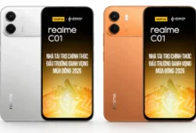 The Realme C01 in the retailer's listing image