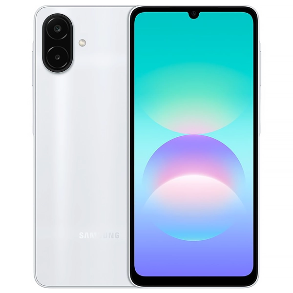 Samsung Galaxy A08 in silver