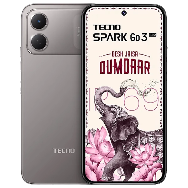 Tecno Spark Go 3 Pro in basalt titanium